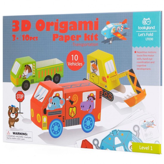 Tooky Toy, Комплект 3D оригами, Транспорт