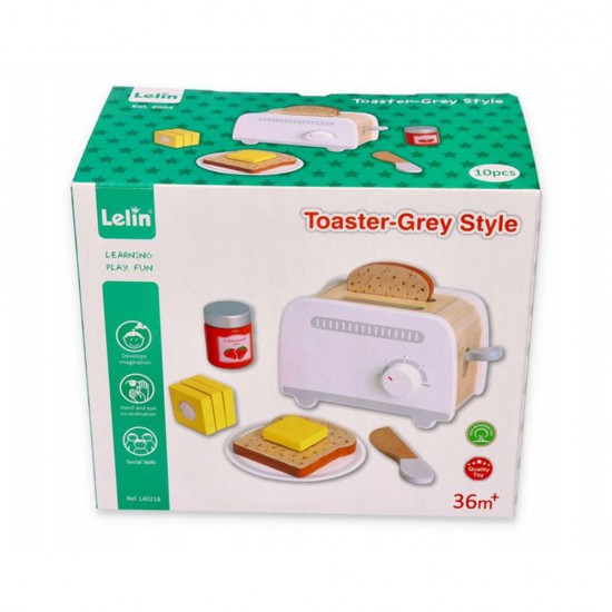 Lelin Toys, Детски тостер с продукти, нов дизайн