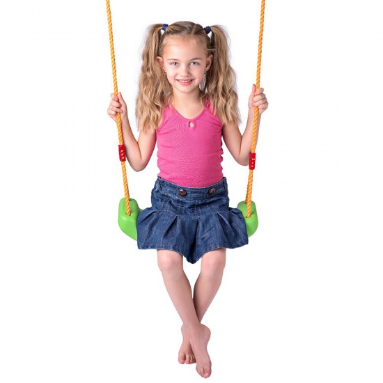 Детска пластмасова люлка, зелена