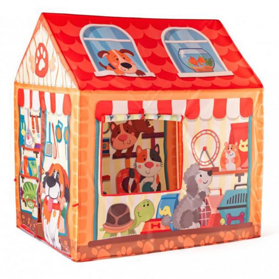 Дървена детска къща за игра, Магазин за домашни любимци