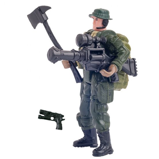 Фигурка на детски герой, Elite Team, Войник с брадва и пистолет
