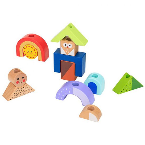 Tooky Toy, Дървена игра със сенки, за подреждане и нанизване