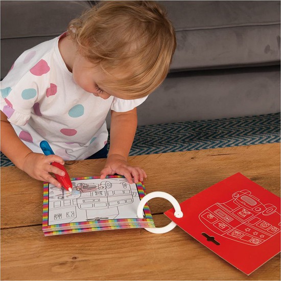 Galt Toys, Бебешка книжка за рисуване с вода, превозни средства