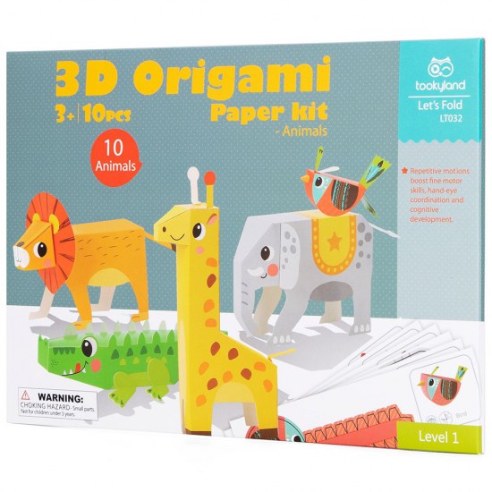 Tooky Toy, Комплект 3D оригами, Животни