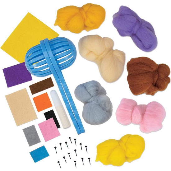 Детска игра направи сладки животни от вълна