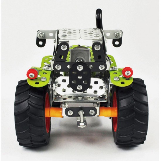 Mini Series, Метален конструктор Трактор Claas Arion 430 с ремарке, 700 части, Tronico
