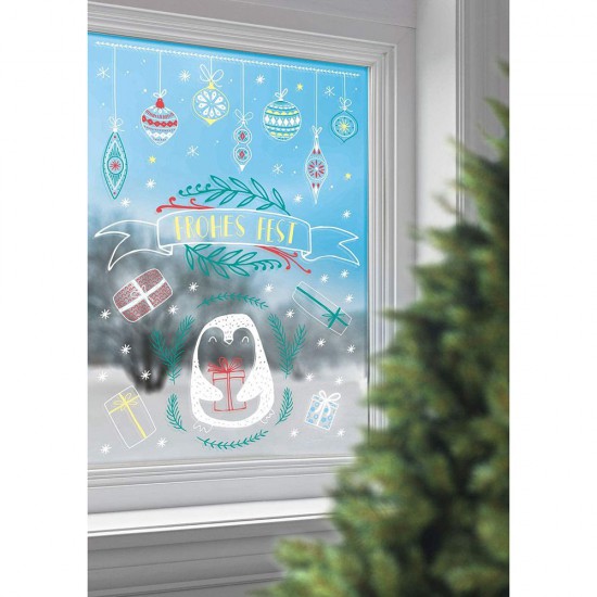 Комплект за декорация на прозорци, Зима