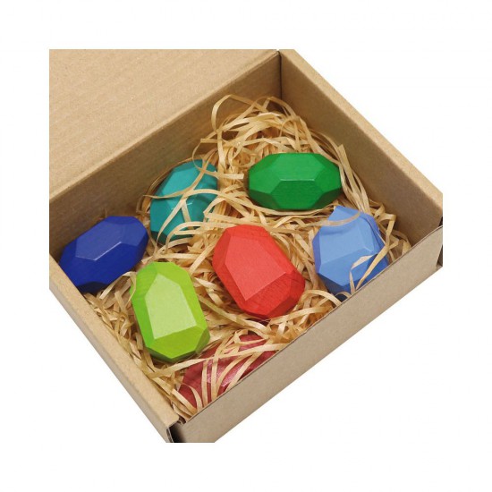 Дървени камъчета за баланс и строене на кули