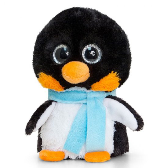 Плюшена играчка мини мотсу Пингвинче, Коледна играчка, 12 см