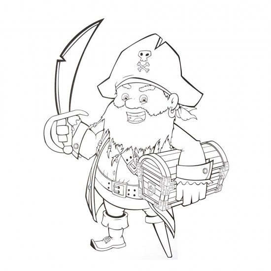 Детска книжка за оцветяване, Пирати