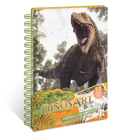 DinosArt, Творческа книга, рисуване с фолио, Динозаври