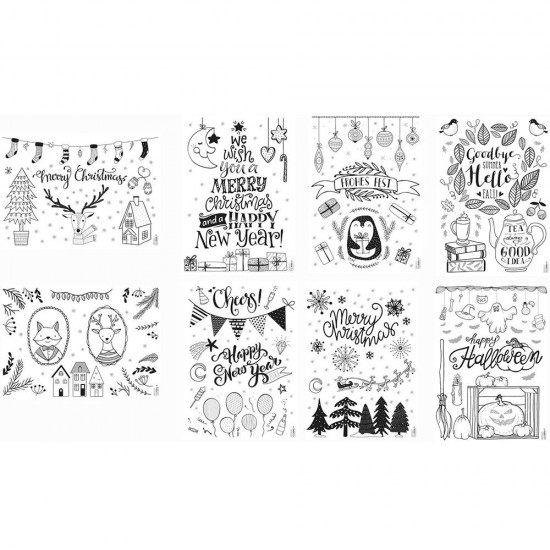 Комплект за декорация на прозорци, Зима