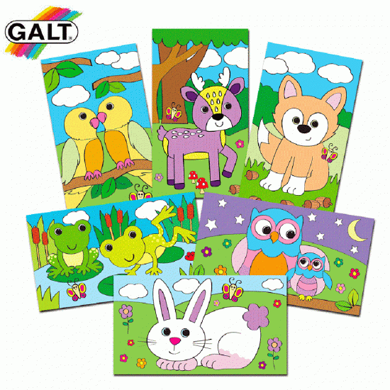 Galt Toys, Рисувай със скреч картиин животни