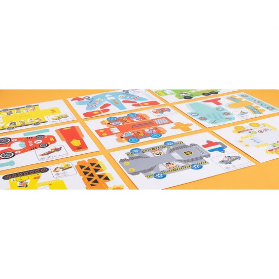 Tooky Toy, Комплект 3D оригами, Транспорт