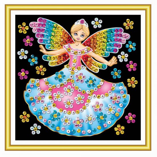 Творчески комплект с пайети за 60 минути,  Фея