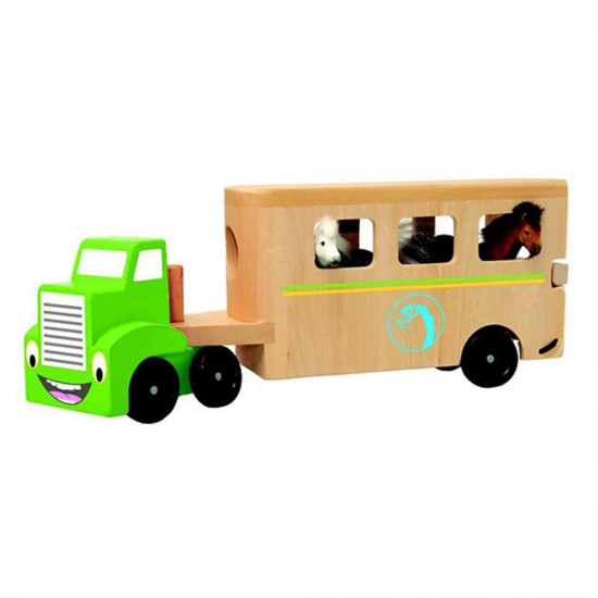 Дървен камион с конюшна