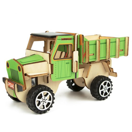 Tooky Toy, Направи сам, 3Д дървен камион, със соларна батерия