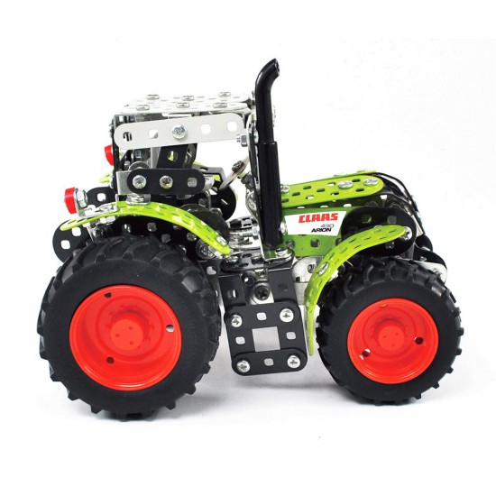 Mini Series, Метален конструктор Трактор Claas Arion 430 с ремарке, 700 части, Tronico