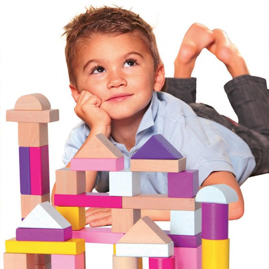 Дървен конструктор Тренди, 50 части