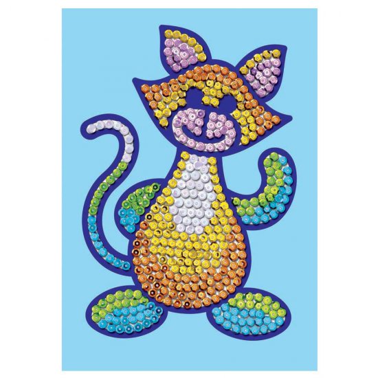 Творчески комплект с пайети, Коте