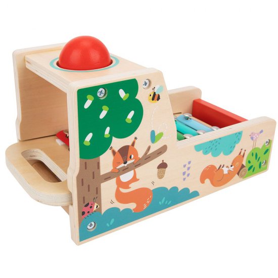 Tooky Toy, Дървена игра с топче и ксилофон, 2 в 1