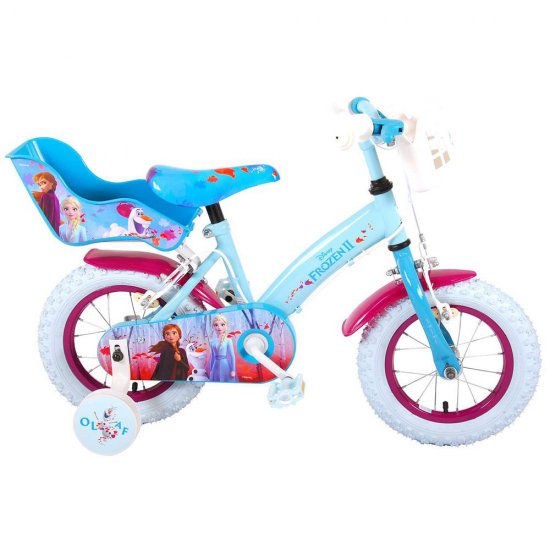 Детски велосипед с помощни колела Disney Frozen 2, 12 инча