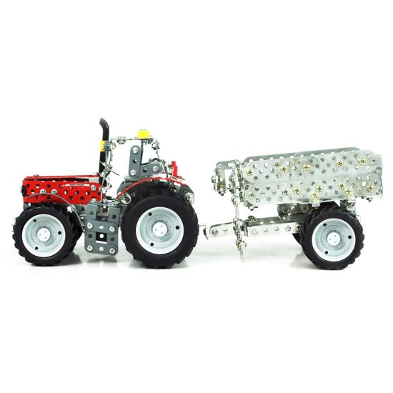 Метален конструктор със соларна батерия, Самолет, 129 части, Micro Series