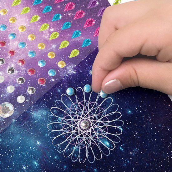 Творчески комплект със шаблони и стикери, Звездно небе