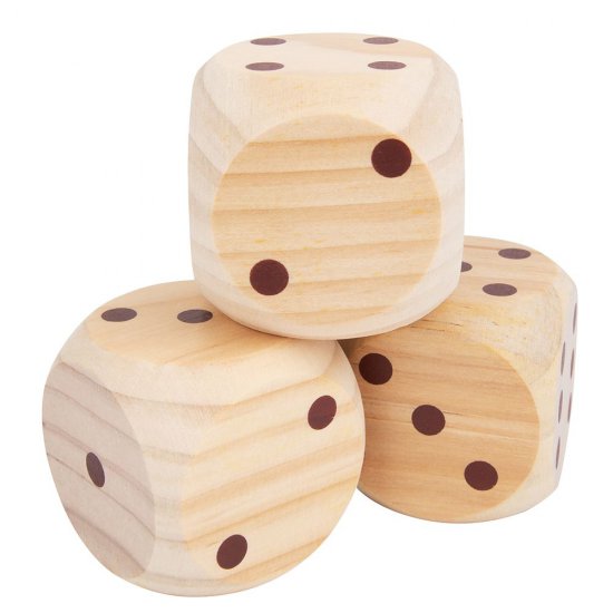 Tooky Toy, Дървени големи зарчета, за градината