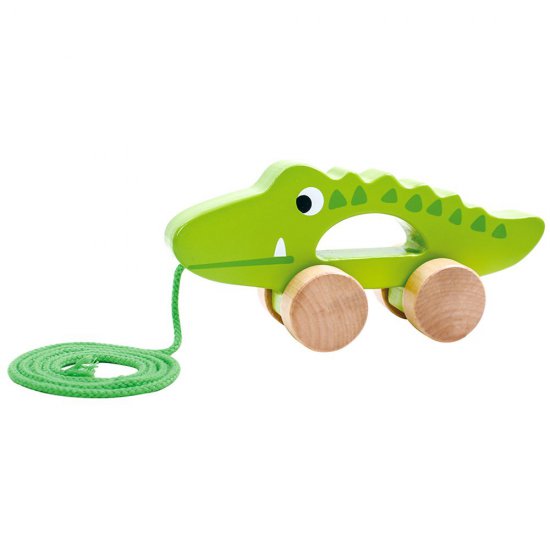 Дървена играчка за дърпане, Крокодил