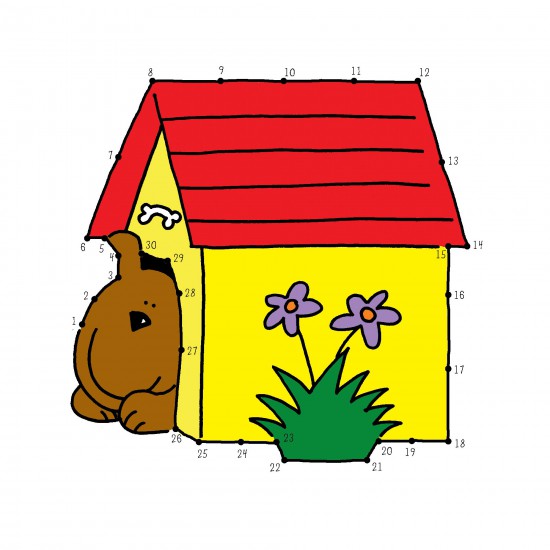 Детска книжка - Свържи точките А5 формат