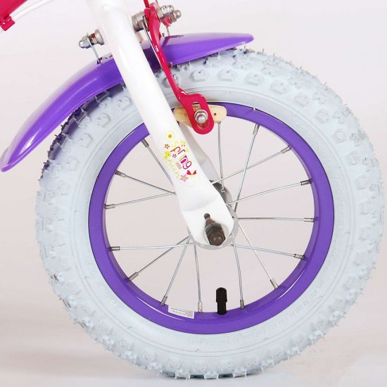 Детски велосипед, Мини Маус, с помощни колела, 12 инча