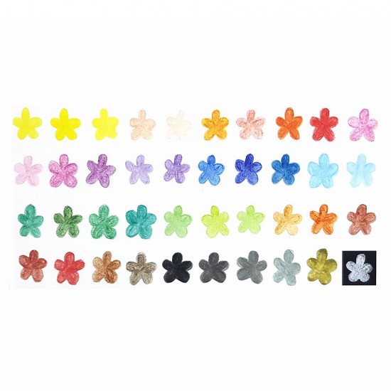 Цветни моливи, 40 броя, включен златен и сребърен