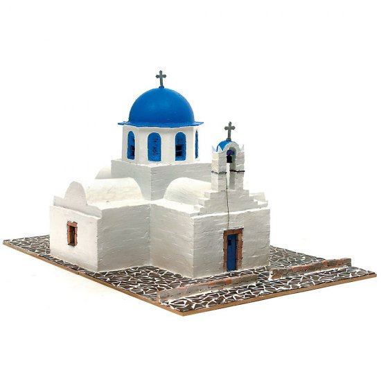 Модел за сглобяване на православна гръцка църква Agios Nikolaos