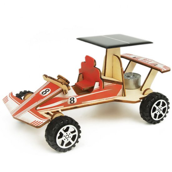Tooky Toy, Направи сам, 3Д дървена кола със соларна батерия