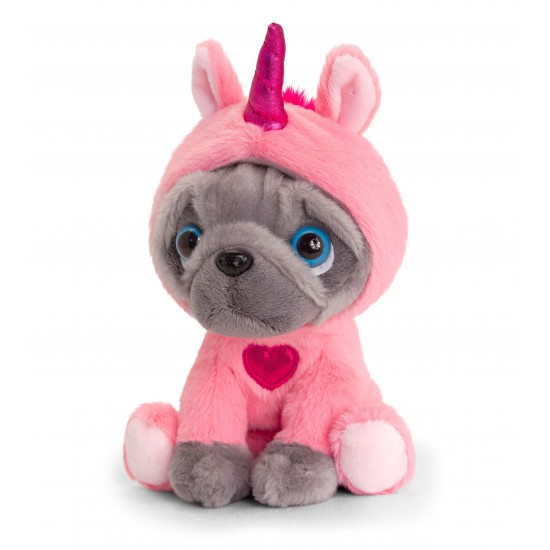 Keel Toys, Френски булдог с костюм, 14 см, асортимент