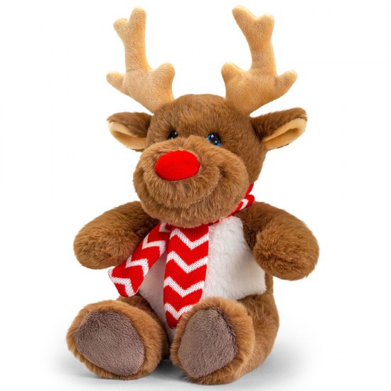 Keeleco, Екологична играчка, Еленчето Рудолф с шалче, 20 см, Keel Toys