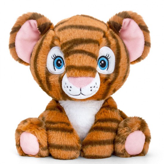 Keel Toys, Тигър, екологична плюшена играчка от серията Keeleco, 25 см
