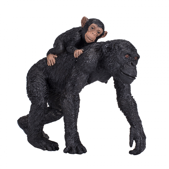 Фигурка за игра и колекциониране, Шимпанзе с бебе