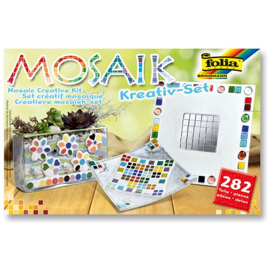 Комплект за изработка на класическа керамична мозайка, 282 части