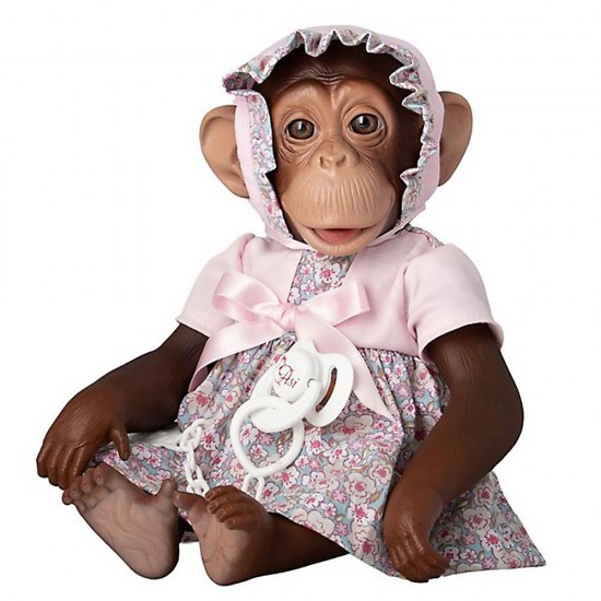 Asi, Бебе маймунка Лола, с розова рокля на цветя