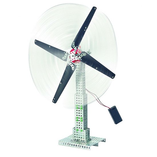Метален конструктор, Profi Seria, Соларен вятърен генератор, с LED светлини