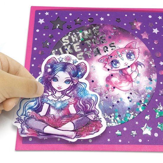 Творчески комплект за изработка на блестящи картички