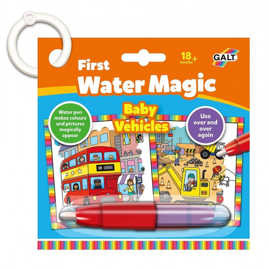 Galt Toys, Бебешка книжка за рисуване с вода, превозни средства