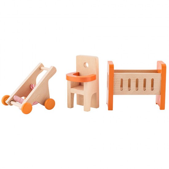 Дървена детска стая за кукли