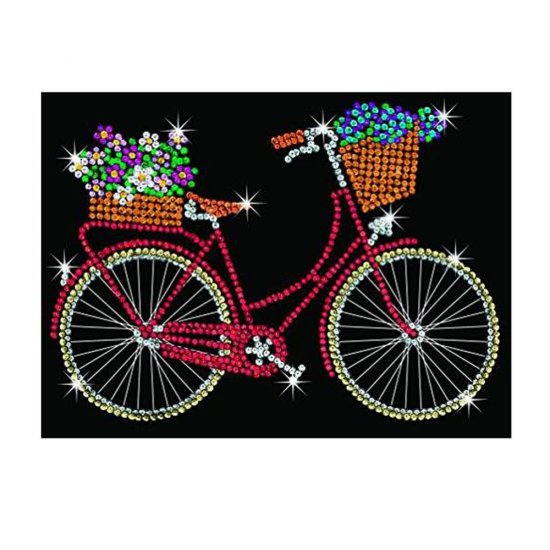 Изкуство с пайети, Велосипед