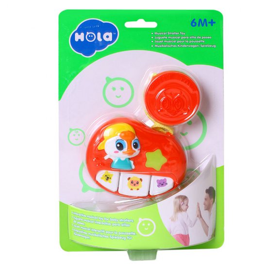 Бебешко музикално пиано, със щипка за закачане