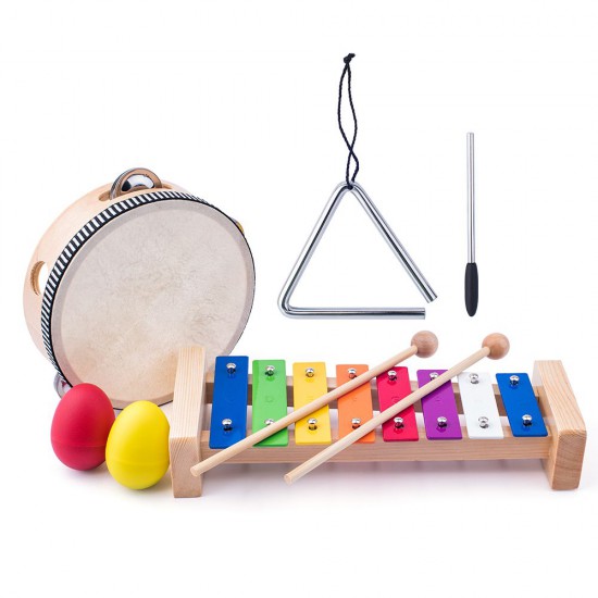 Комплект дървени музикални инструменти