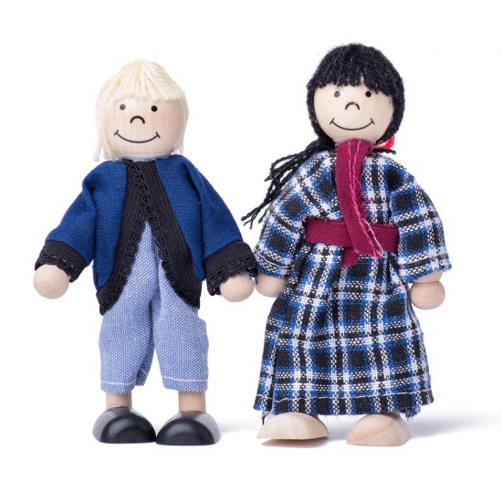 Къща за кукли, малка, с аксесоари