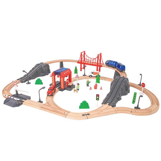 Tooky Toy, Дървено влакче с релси и спасителни коли